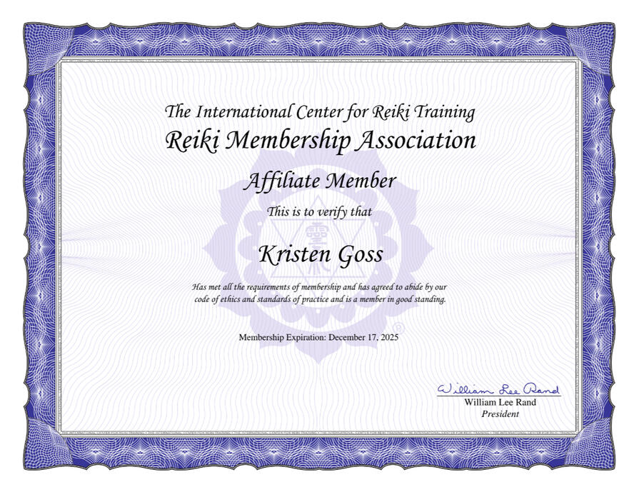 RMA Membership Certificate